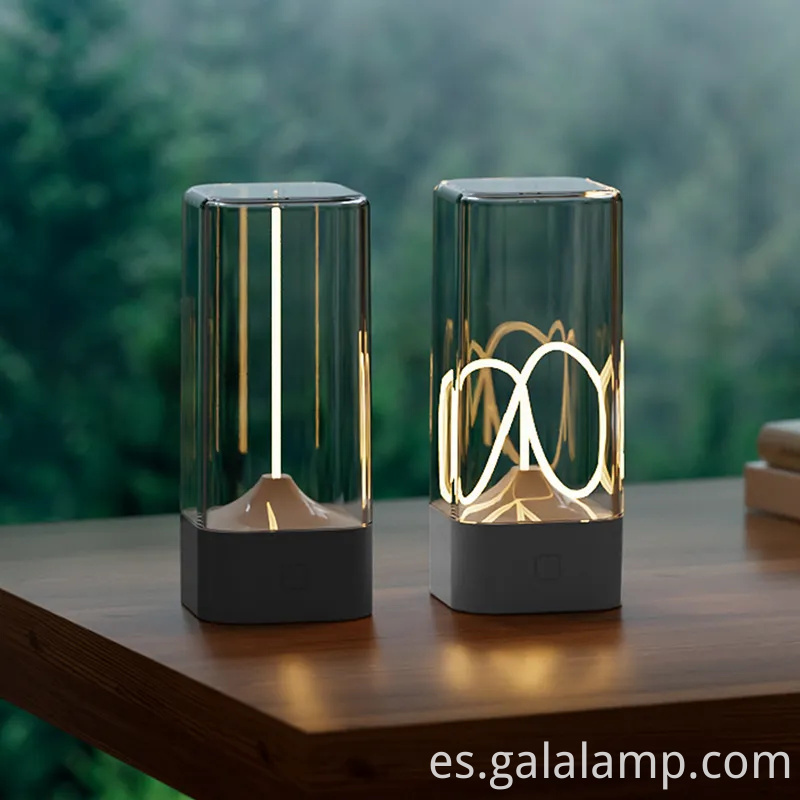 USB recargable táctil mini lámpara de mesa con luz nocturna magnética